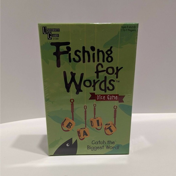 Fishing for Words Dice Game, University Games (Sealed Box) - Picture 6 of 7